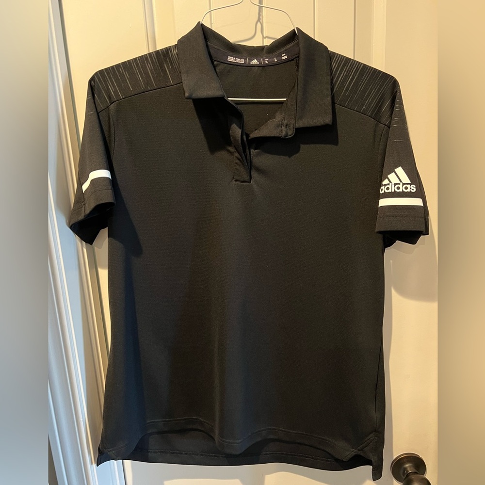 Adidas women’s sz xl Black climate Polo golf Shirt